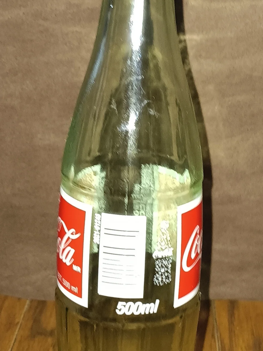 Coca-Cola Glass Bottle - Red & Clear Soda Bottle Soap Liquid Dispenser